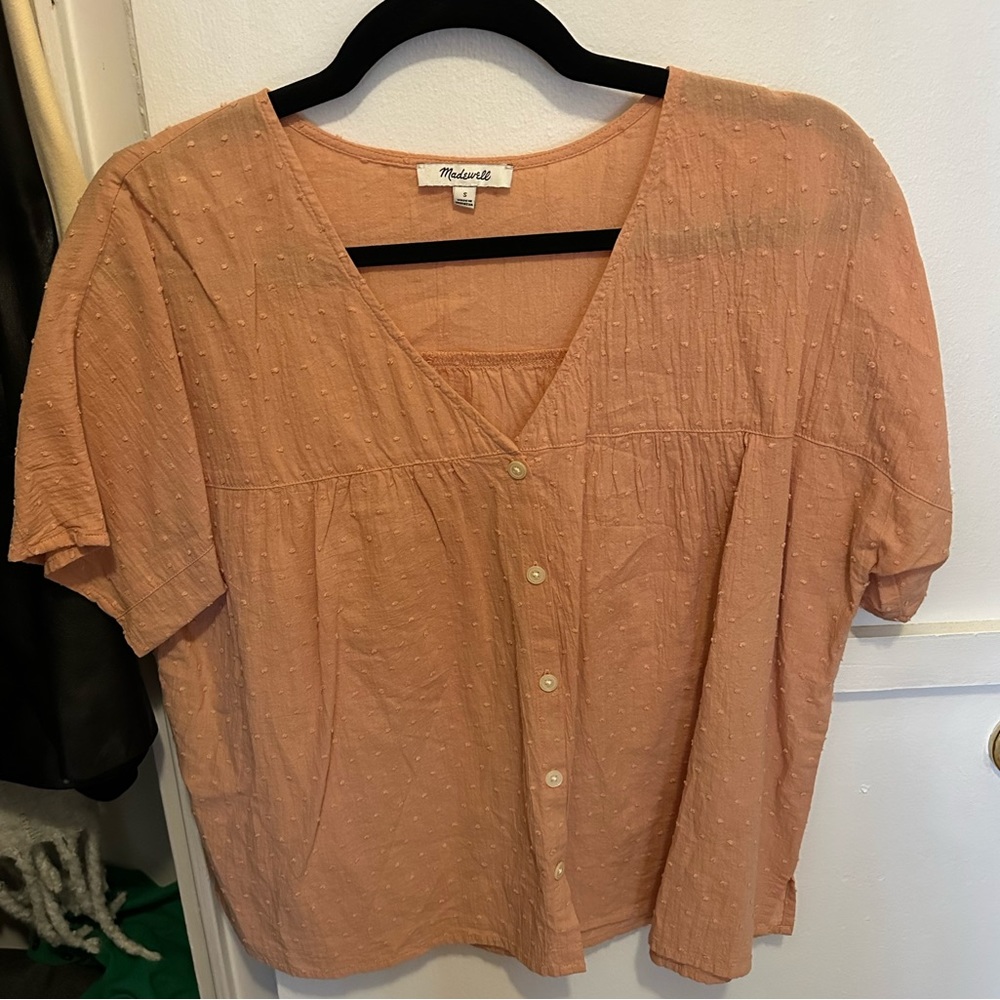 Peach Madewell blouse